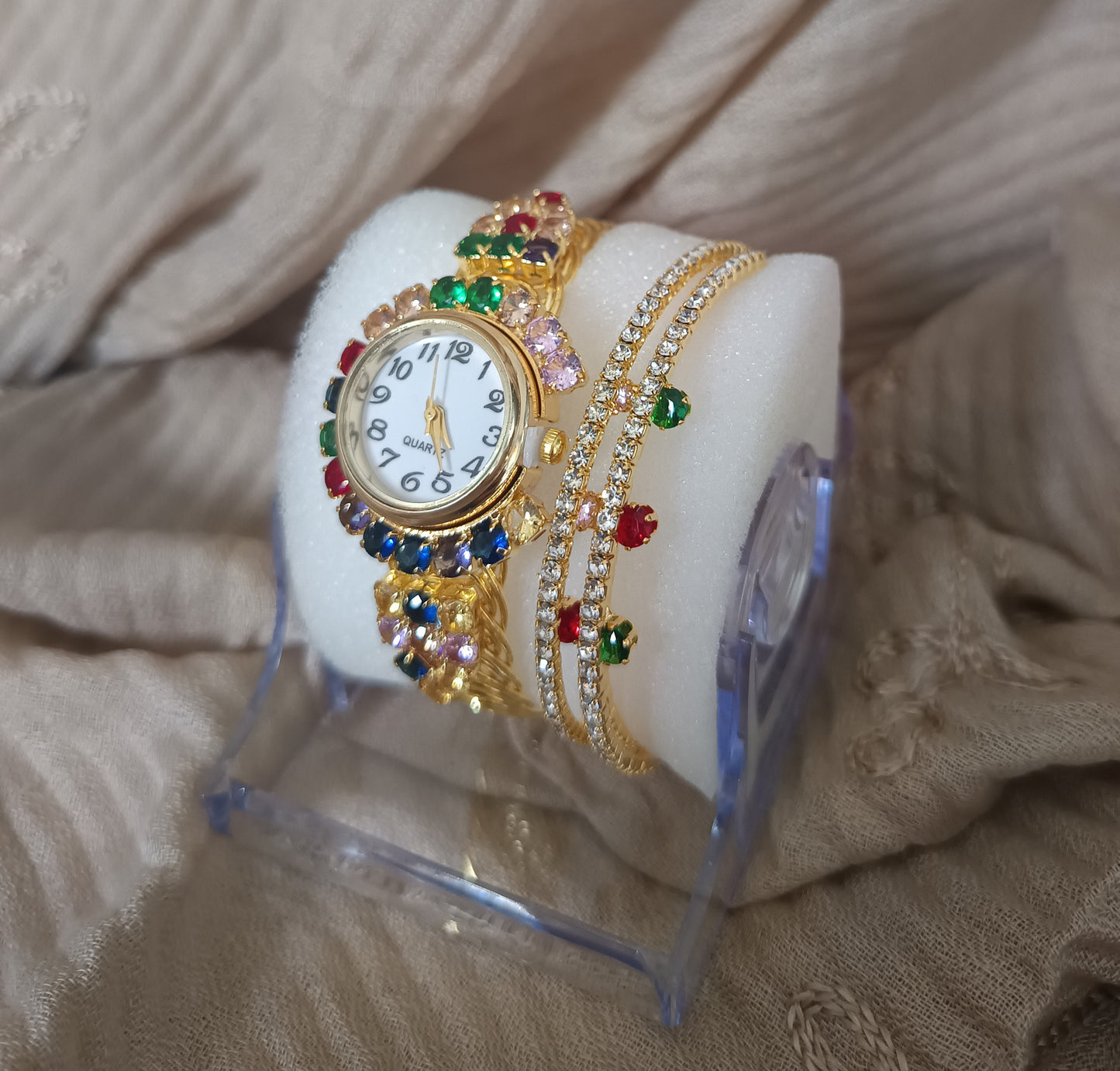 Montre et bracelet or (Fantaisie)