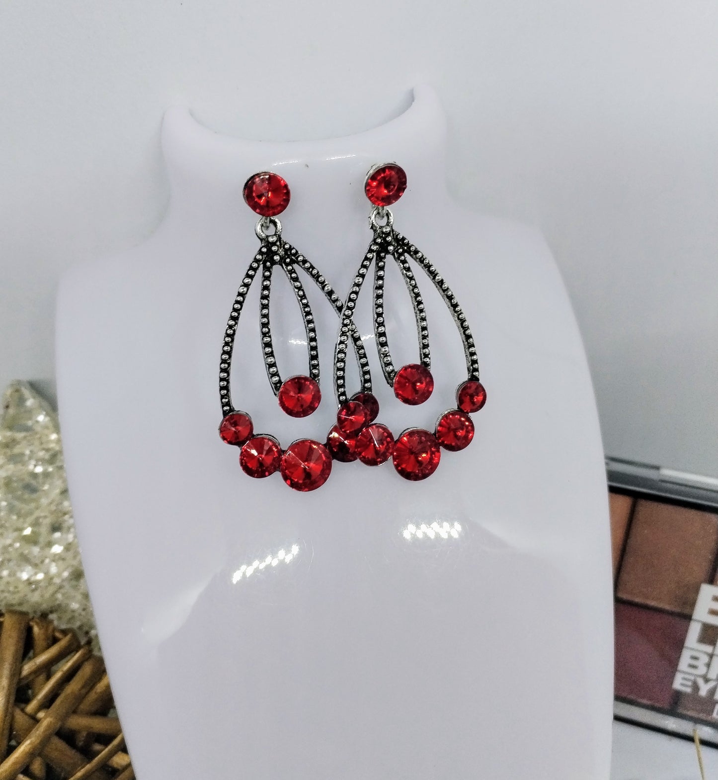 Boucle d'oreille pierre (fantaisie) BO16424