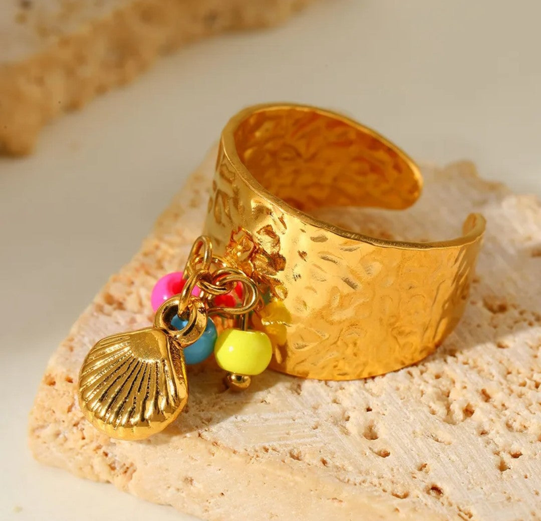 Bague “Calypso” – Collection Océan Doré
