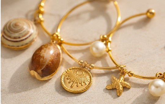 ✨ Bracelet Oceania – Bracelet Jonc Marin Doré en Acier Inoxydable 304 ✨