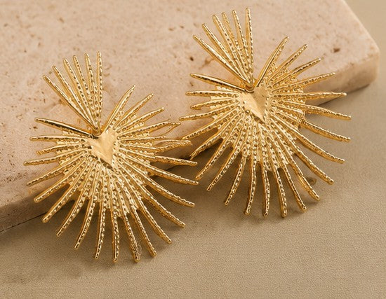 Boucles “Aurélia” – Soleil Doré Élégant